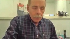 Old guy masturating
