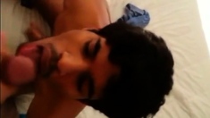 cute indian boy sucks dick like a pro