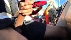 In the car horny