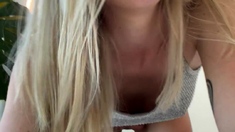 Amateur Blonde Teen Anal Dildo