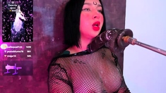 Stacked brunette goes solo toys and masturbation