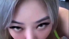 Asian blowjob with cumshot