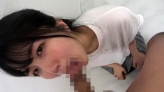 Subtitled POV Japanese AV busty bath blowjob handjob