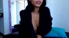 Brunette Solo Webcam Masturbation