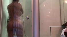 Hidden cam girl masturbates part2