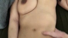 Asian amateur girlfriend gives a blowjob pov HD
