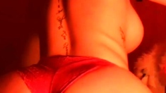 Solo booty assed babe ass toying masturbation in hi def