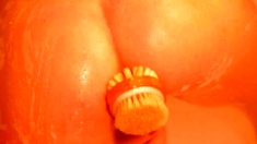 Solo Russian Babe Pleasures Herself in the Bathroom