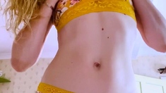 Skinny Blonde Teen Anal amp Vaginal Toys DP