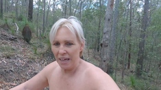 Amateur mature blonde fucks in public