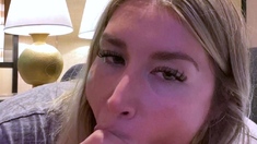 Amateur Blond Give Nice POV Blowjob