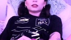 Amateur Brunette Anal Toy