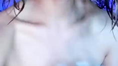 Amateur asian teen licks ass and sucks cock