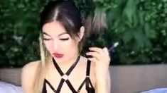 Small tit girl loves to masturbate