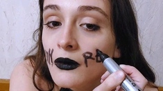 Close up fuck girl in big cock