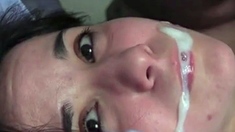Brunette Amateur Webcam POV Cumshot