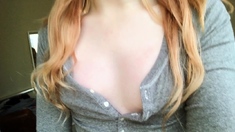 Amateur blondie solo anal masturbation