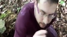 Bear Cub Blows a Load in His Mouth and Swallows