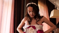 Curly Blonde Teen Records Solo Dildo Masturbation More at