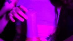 Petite small tit babe with perfect pussy masturbates