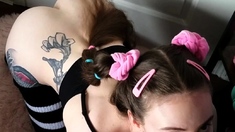 Homemade amateur teen couple toying