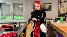 Latex Fetish Femdom Bdsm Anal Strap On Pain