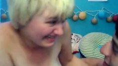 Blonde Amateur With Huge Natural Boobs On Webcam