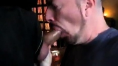 Amateur Daddy Swallows Big Cock In Suit