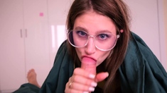 MORNING SUCK. FUCKED HER MOUTH