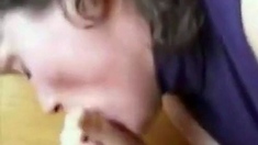 Mature French Amateur Gives A Quick Blowjob During Break