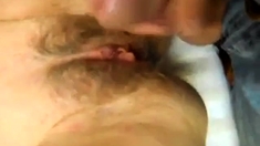Hard Fucking Her Ass While She Shows Me Her Hairy Cunt